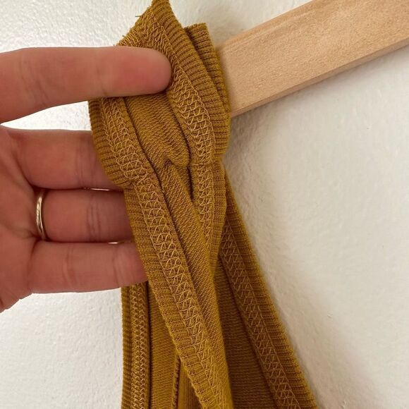 Universal Standard Women’s *Altered Superfine French Terry Jumpsuit in Mustard Y - Picture 9 of 16